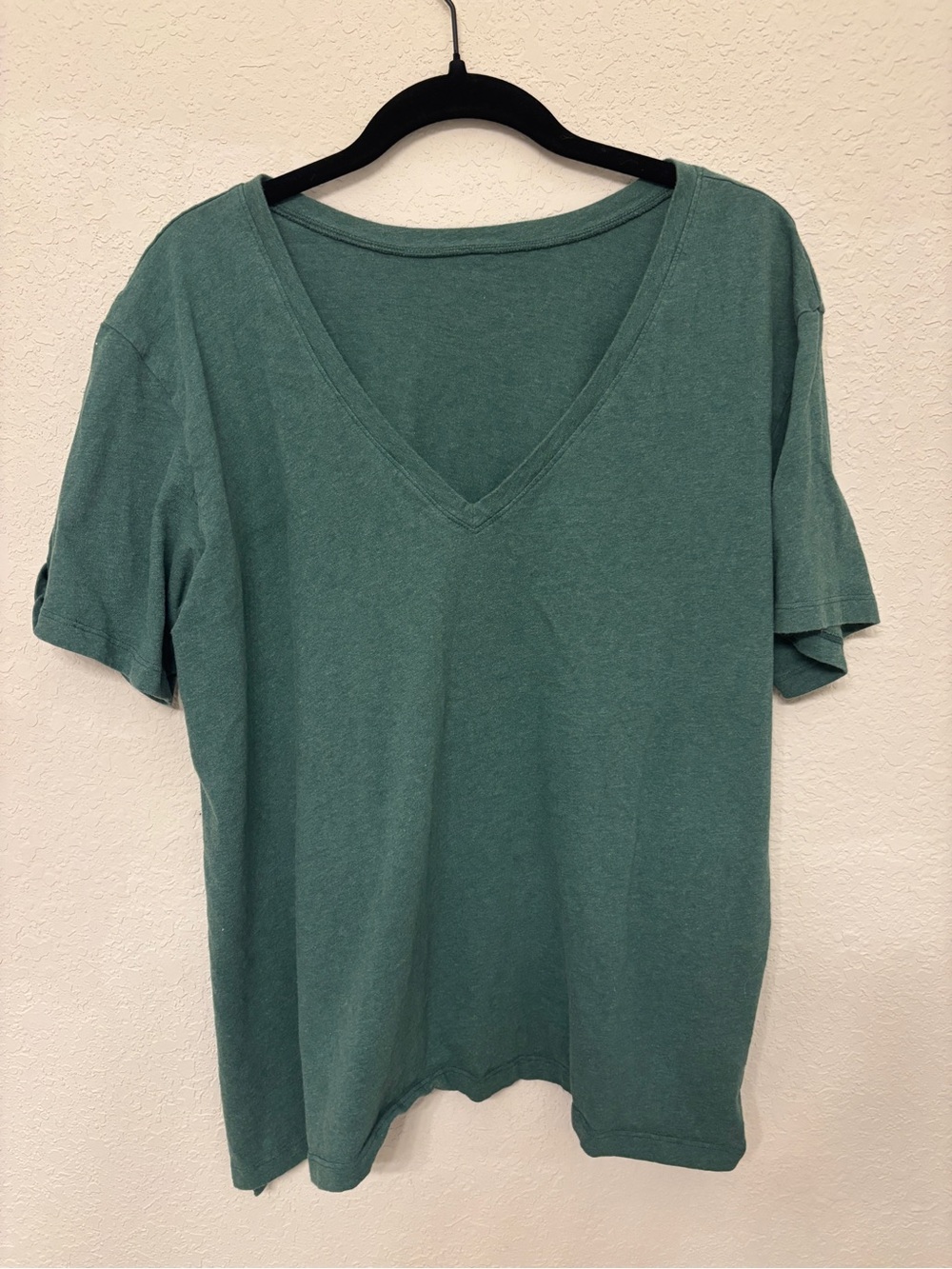 Maternity Nursing Crewneck Short-Sleeve Tee in Teal Green